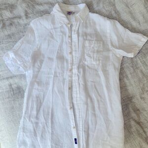 Men’s Faherty Short-Sleeve Palma Linen Shirt